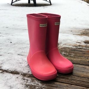 Kids Hunter Rain Boots - Pink